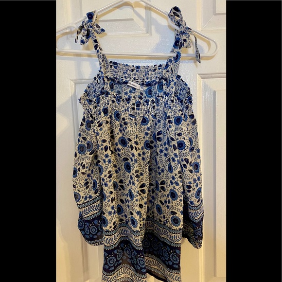 Red Haute Womens Chiffon Floral Peasant Top XS - Picture 1 of 8